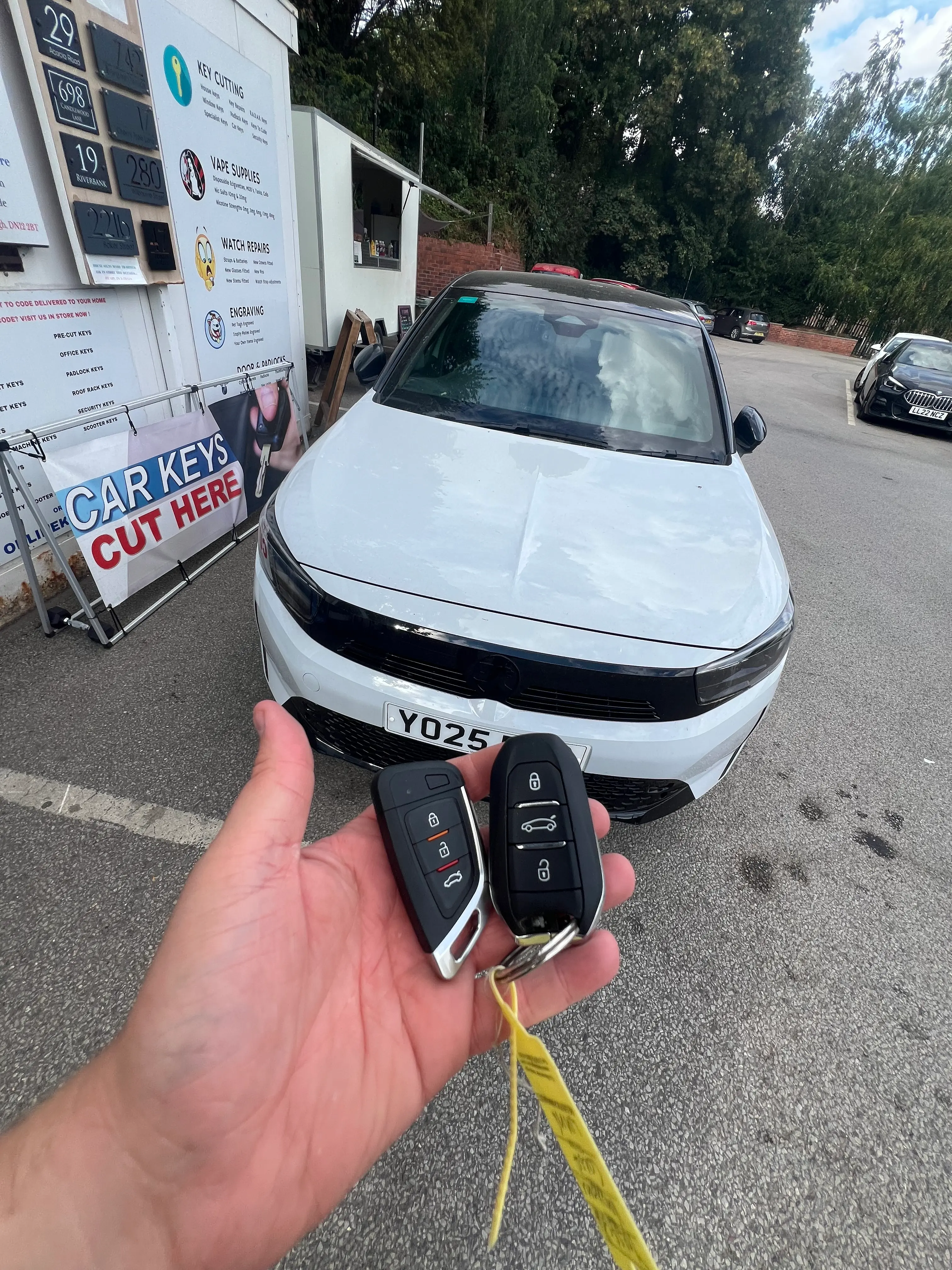 Recent keyless entry vehicle key by Mr Keys